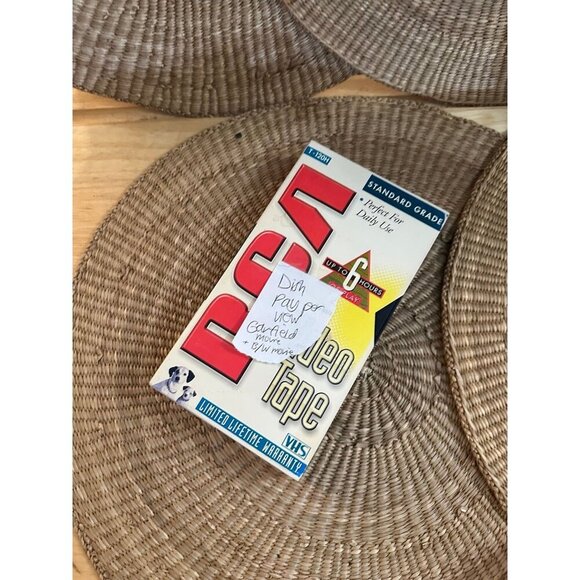 RCA VHS Tape – Recorded Dish Pay-Per-View with Garfield & Black & White Movie - Picture 2 of 6